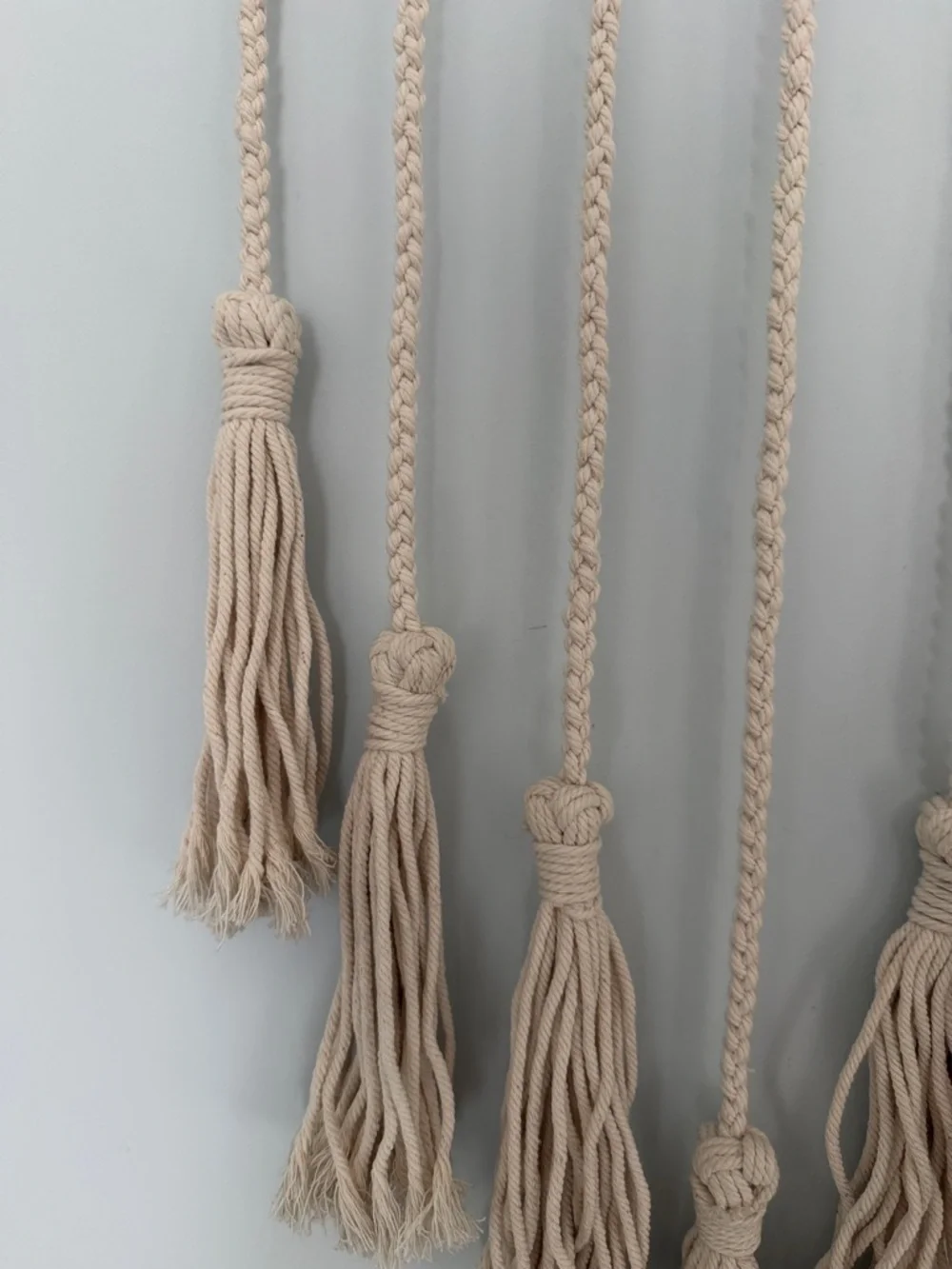 Handcrafted Neutral Cotton Macrame Wall Hanging